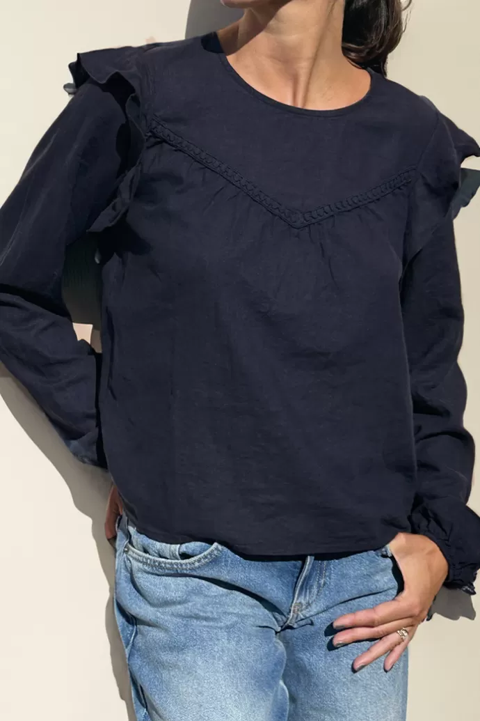 Subdued Blusa con rouches^Donna Camicie & Bluse