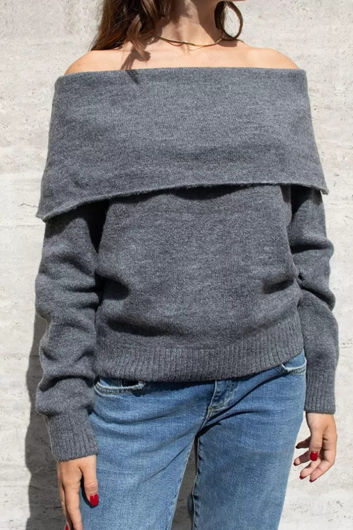 Subdued Maglione spalle scoperte con risvolto^Donna Maglioni