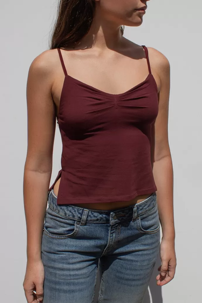 Subdued Top con spacchetti^Donna T-Shirt