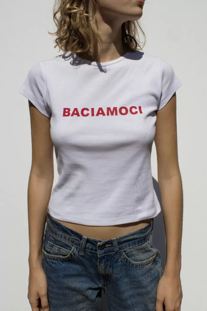 Subdued T-shirt Baciamoci^Donna Graphics