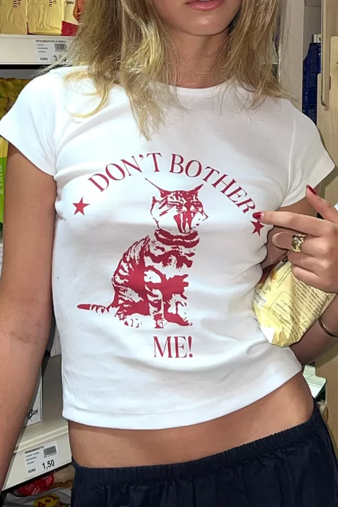 Subdued T-shirt Don't bother me^Donna Graphics