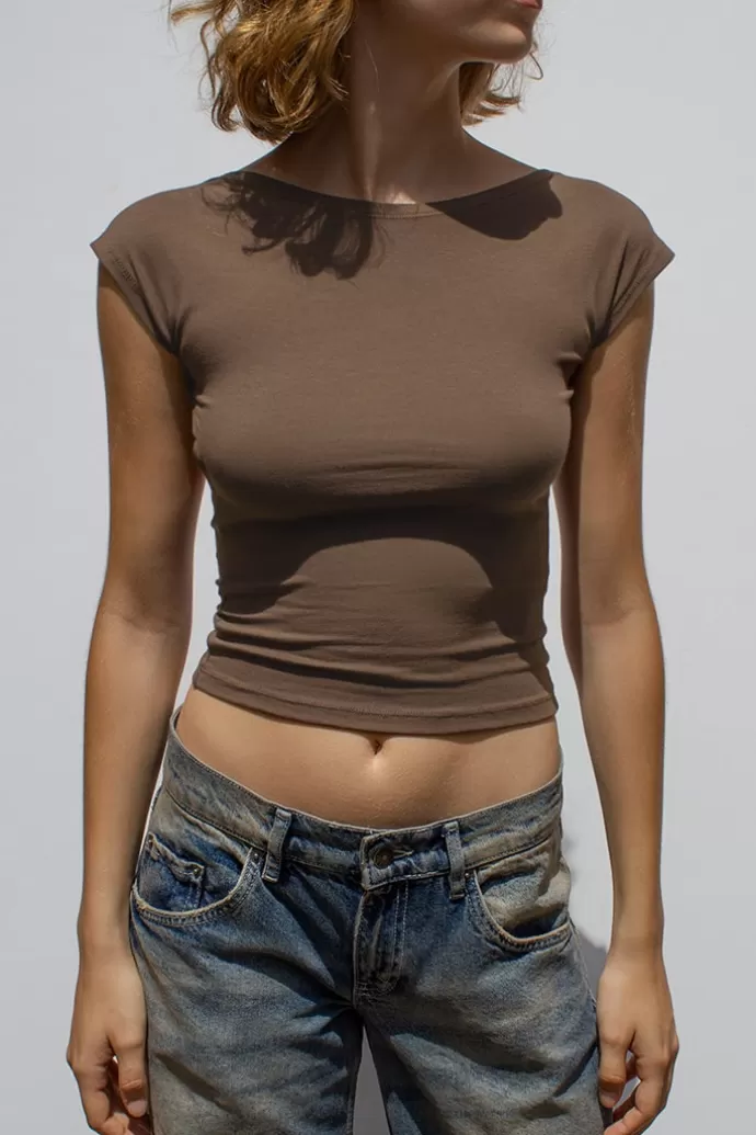 Subdued T-shirt scollo a barchetta^Donna T-Shirt