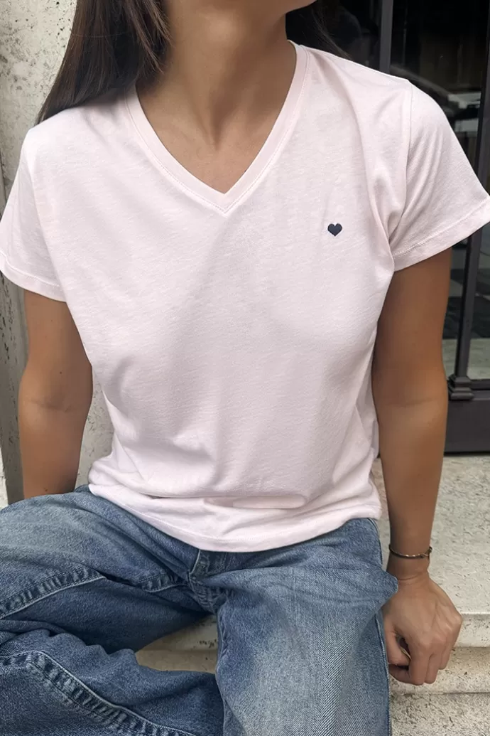 Subdued T-shirt scollo a V cuore^Donna Graphics