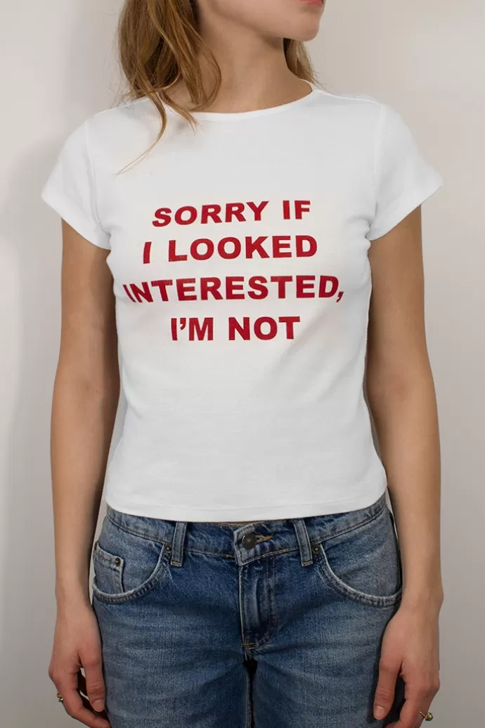 Subdued T-shirt Sorry if i looked^Donna Graphics
